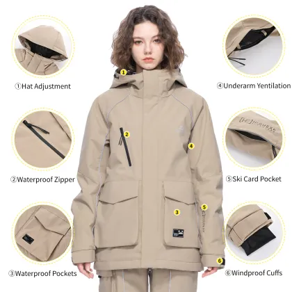 Ski Jacket Snowboard Snow Waterproof Insulated Windproof
