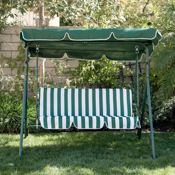 Прочные металлические садовые качели 3-местного дизайна