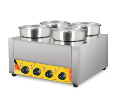 4 tanks Stainless Steel Round Hot Pot Warmer