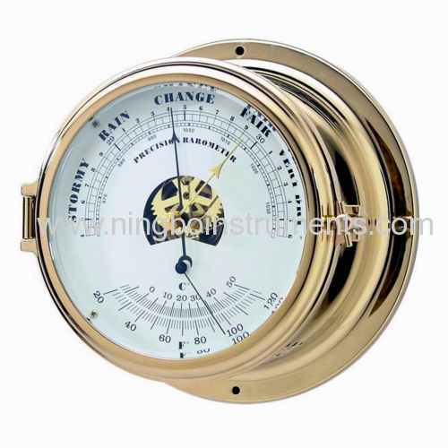 Nautical Barometer And Thermometer 