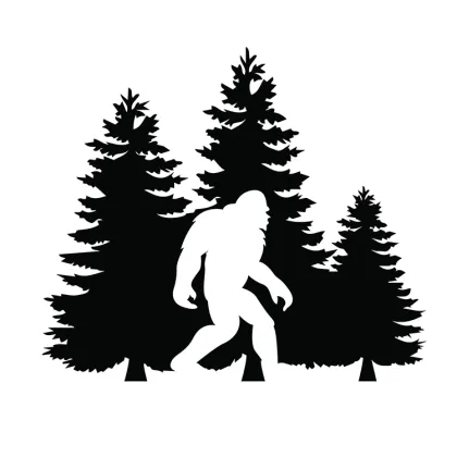 Bigfoot Trees Forest Decals for Vehicles and More