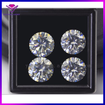 Wuzhou Yuying Gems factory direct sell excellent cut 6.5 mm G-H white color synthetic moissanite
