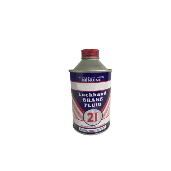 Custom Your Brand: DOT3 DOT4 DOT 5.1 Brake Fluid with MSDS Certificate - 250ml Metal Tin