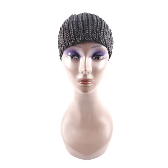 factory price crochet cornrow wig cap for making wig synthetic hair braid wig cap for black woman