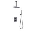 Gunmetal Grey Consealed Bathtub Shower Faucet System