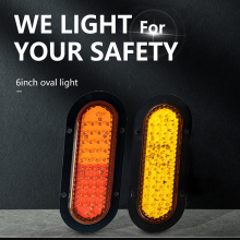6 Lizel Pupa Amber Led Amber Led Trailer Tood Sineprof Tur-Seceprof Trared Sparels Yiyipada Yipada Awọ Imọlẹ Tralele
