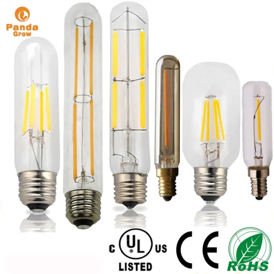 dimmable 3.5Watt UL cUL listed 300lm 2200K LED filament T14/T45 bulb light bulbs E27/E26
