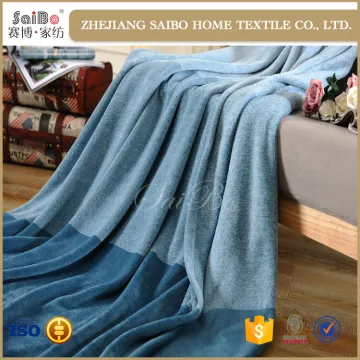 Classic plain dyed multi color micro plush fleece throw blankets