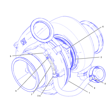Engine C15 turbocharger 382-7898/2627096
