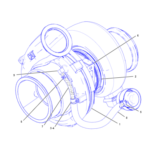 Engine C15 turbocharger 382-7898/2627096