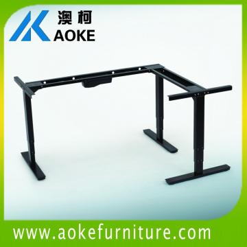 L shaped angle desk