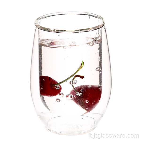 Bicchiere per acqua in vetro borosilicato