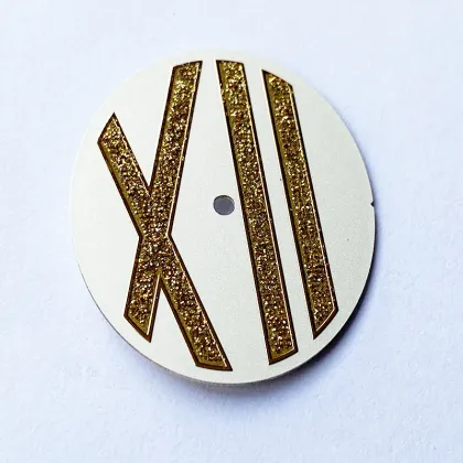 Customized Oval Dial With Shiny Glitter watch dial