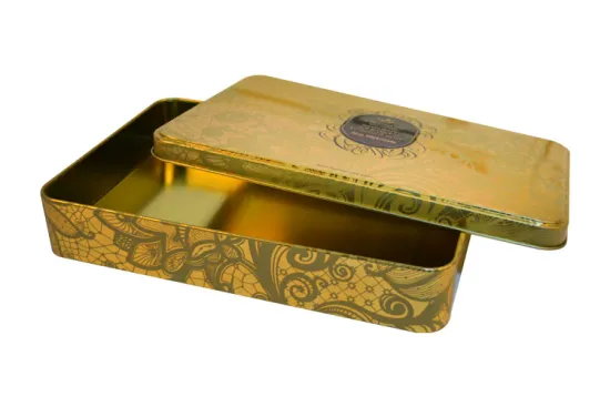 Printing On Box Cigarette Candy Tin Rectangle Cans Metal Box For Sugar
