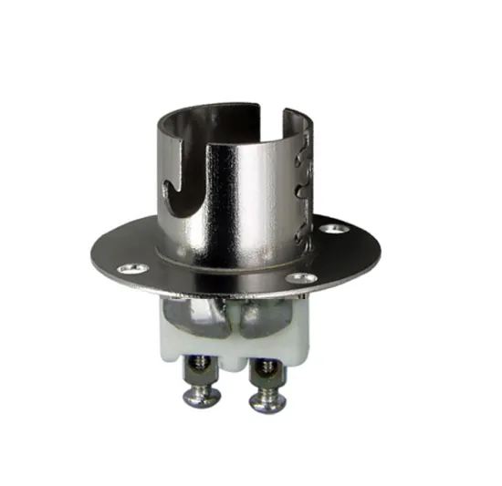 BA15d Lampholder with Flange - New Brass Bay15d Light Socket CE Compliant