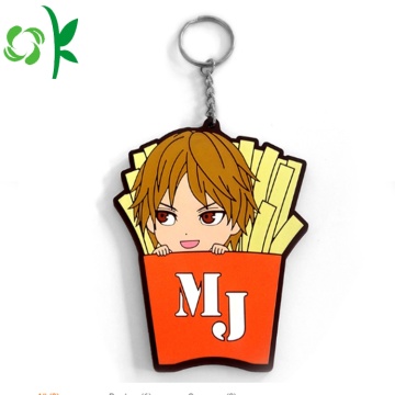 Custom Soft PVC Cute Design Cartoon Figur Keychain