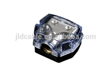 2016New Distribution Blocks 1x0 GA IN 2x4 GA out Gold plated /Nickel plated for car audio subwoofer