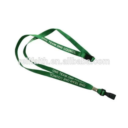 Custom Silk-Screened Ribbed Lanyard
