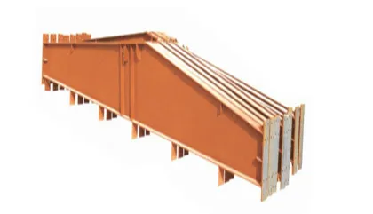 Structural steel I shaped beams