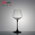 Frosted Stem Transparent Glass Red Wine Cup Goblet