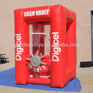 China Newly Portable Photo Booth ,Newest design inflatable money machine, inflatable cash booth