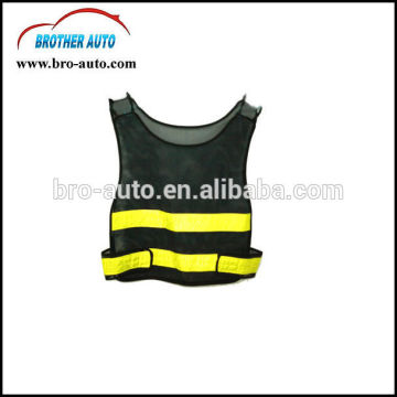 2015 new good quality adult 100% polyester mesh 120g/m2 EN471 standard reflective safety vest black safety vest