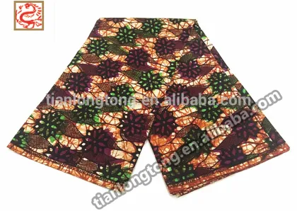 100% cotton holland wax prints fabric 6 yards