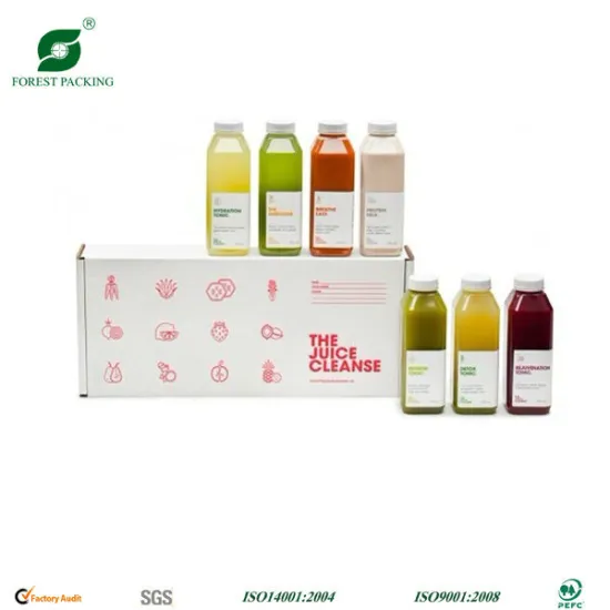 Foldable Juice Bottle Packing Box