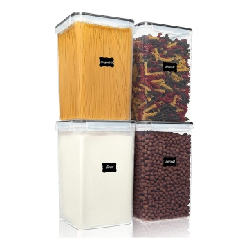 Ultimate Pantry Organization: BPA-Free Plastic Storage Containers with Airtight Lids