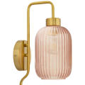 Gracieleigh Iron Plug-in Armed Sconce Wall Lamp