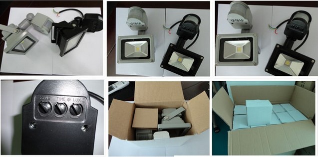 PIR Sensor LED Flood Light with 50000hrs Lifespan/3 Years Warranty