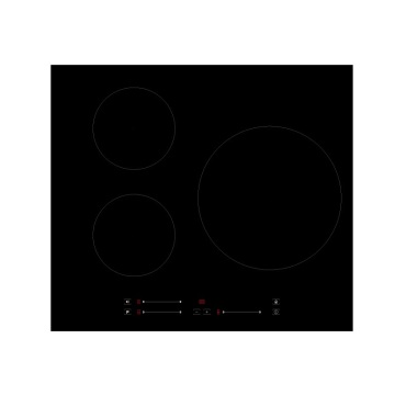 3 Zone Built-In Induction Cooktop with Multifunctional Three Element Electric Hob