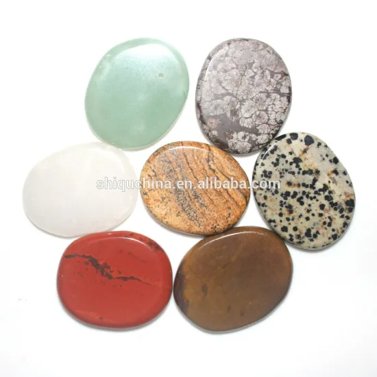 oval flat gemstones semi-precious stone for palm