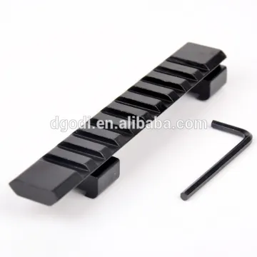 black anodized aluminum picatinny and mount