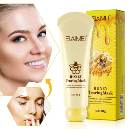 ELAIMEI Honey Tearing Mask: Deep Cleansing Oil Control Blackhead Remover for Skin Care