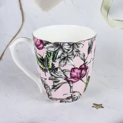 Wholesale Custom Design Fine Porcelain Tea Mugs - Bone China Royal Ceramic Cups