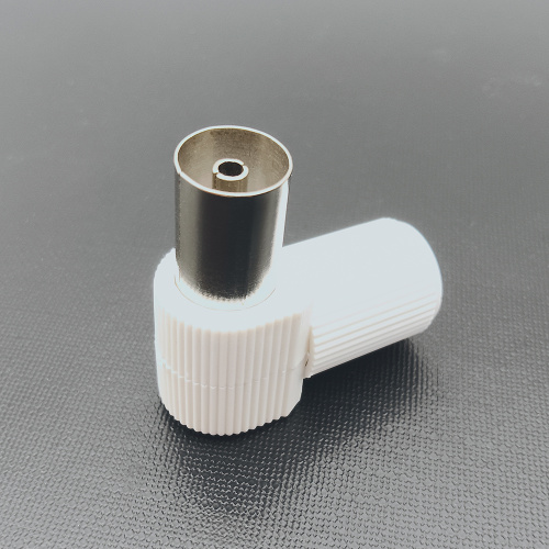 Plastic Right Angle TV PAL Female Coaxial Connector