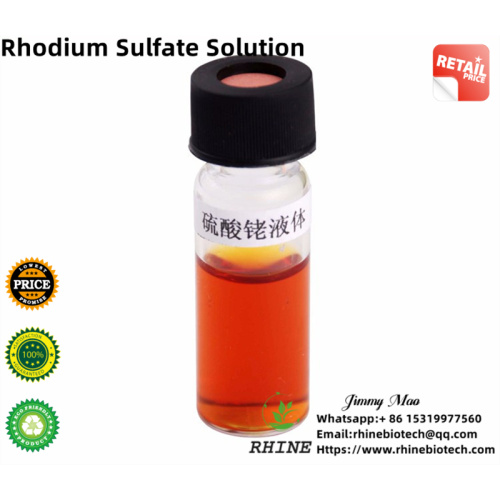 Baixa solução de sulfato de ródio Rodium banhado