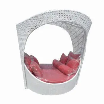 Rattan/wicker round sofa, various colors are available