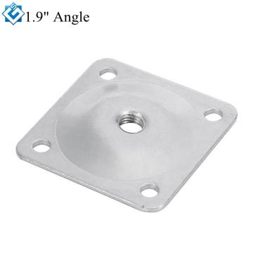 Customized Möbel Hardware: Zinkplattierte Ecksofa Beine Klammer 1,9 '' 48mm M8 Tischbein-Montage-T-Plate-Winkel