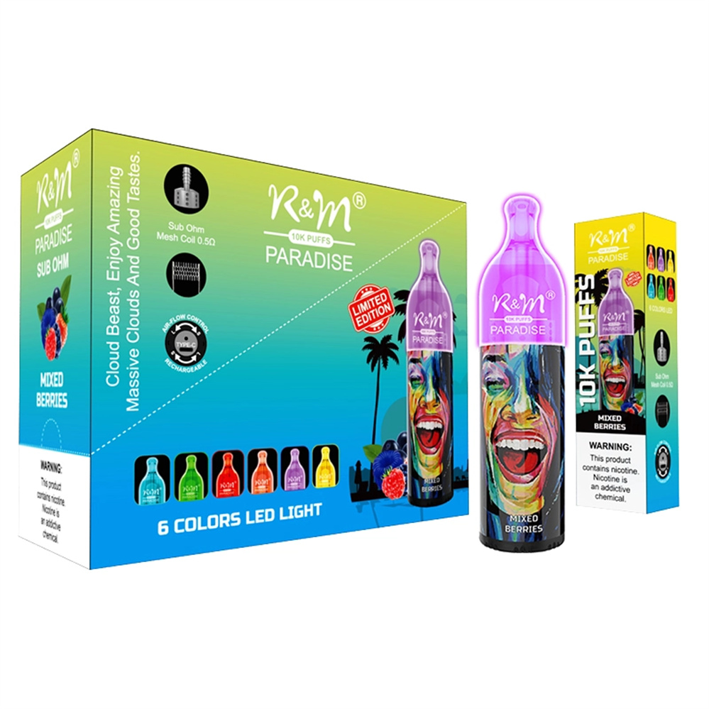 Bán buôn R & M Paradise 10000 Puff Puch dùng một lần dùng Vape Vape