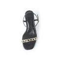 Black Low -heeled Sandal