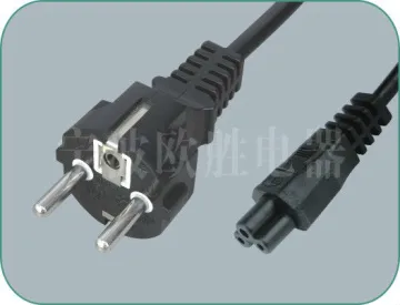 European 3 pin plug anc IEC C5 power cord
