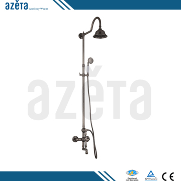 Antique Silver Bathroom Shower Bath Tub Faucet