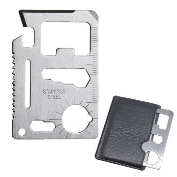 Survival Cards: Multifunctional Metal Credit Card Multi Tool for Camping Gear