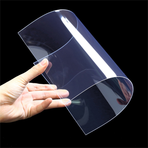 Rigid pet plastic sheet for folding and printing