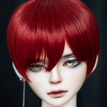 BJD Wig Girl/Boy Red/Pink Short Hair For MSD/SD