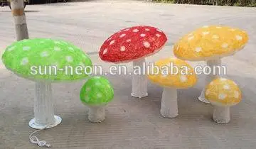 3d Led Christmas Acrylic Mushroom Motif Light