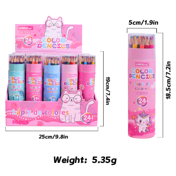 12/18/24/36 Colors Boxed Colored Pencil Set - Professional Hexagonal Colored Pencils for Kids with Custom Logos