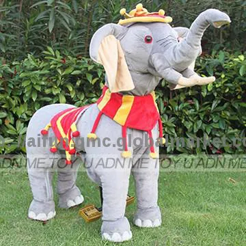 U & Me Crowned Elephant King soft toy, Playschool ride on toy car
